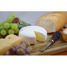 Brie with Piece Cut Out